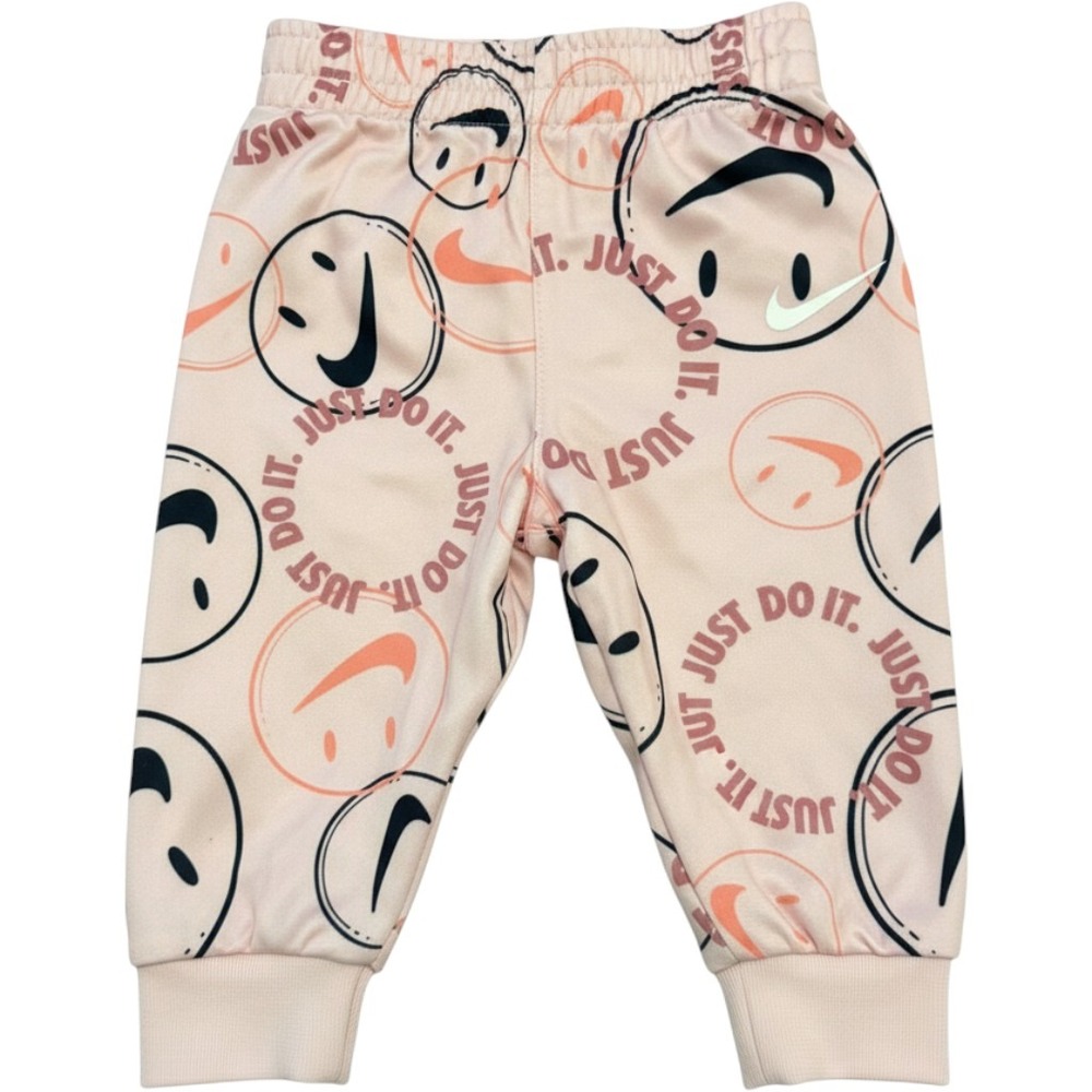 Nike Jogger Pants Kids 6M Pink Smiley Face Just Do It Graphic J857-A9Y